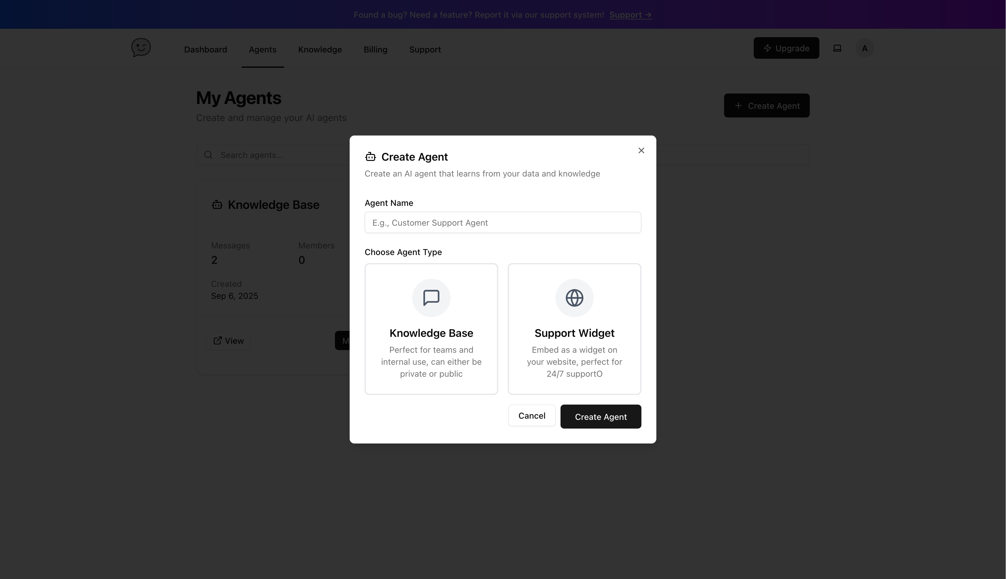 Knowledge base and support widgets, all in one
